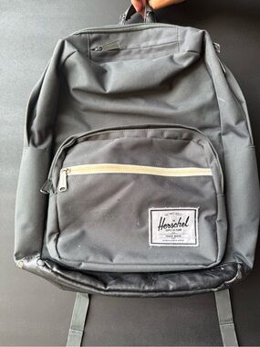 Herschel Supply Company Charcoal Gray Backpack with Cream Trim